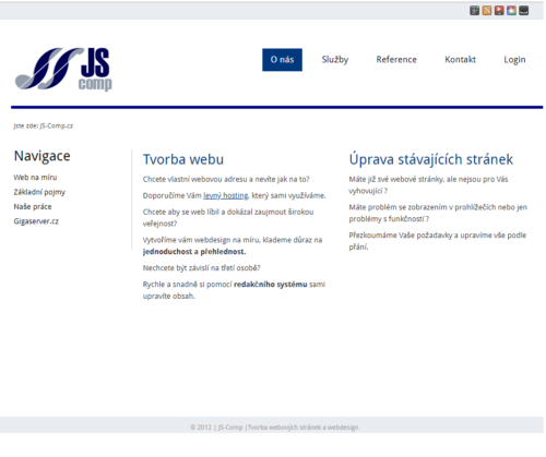 JS-comp - Tvorba webových stránek